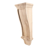 Hardware Resources COR19-3ALD 7" W x 6" D x 22" H Alder Renaissance Corbel