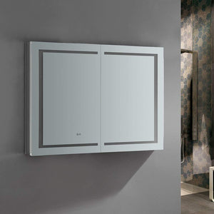 Fresca FMC024836 Fresca Spazio 48" Wide x 36" Tall Bathroom Medicine Cabinet w/ LED Lighting & Defogger