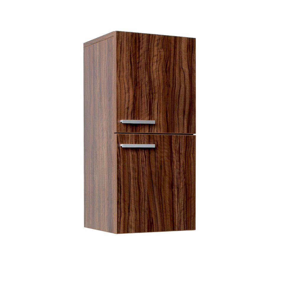 Fresca FST8091GW Fresca Walnut Bathroom Linen Side Cabinet w/ 2 Storage Areas