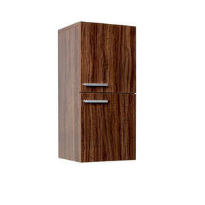 Fresca FST8091GW Fresca Walnut Bathroom Linen Side Cabinet w/ 2 Storage Areas