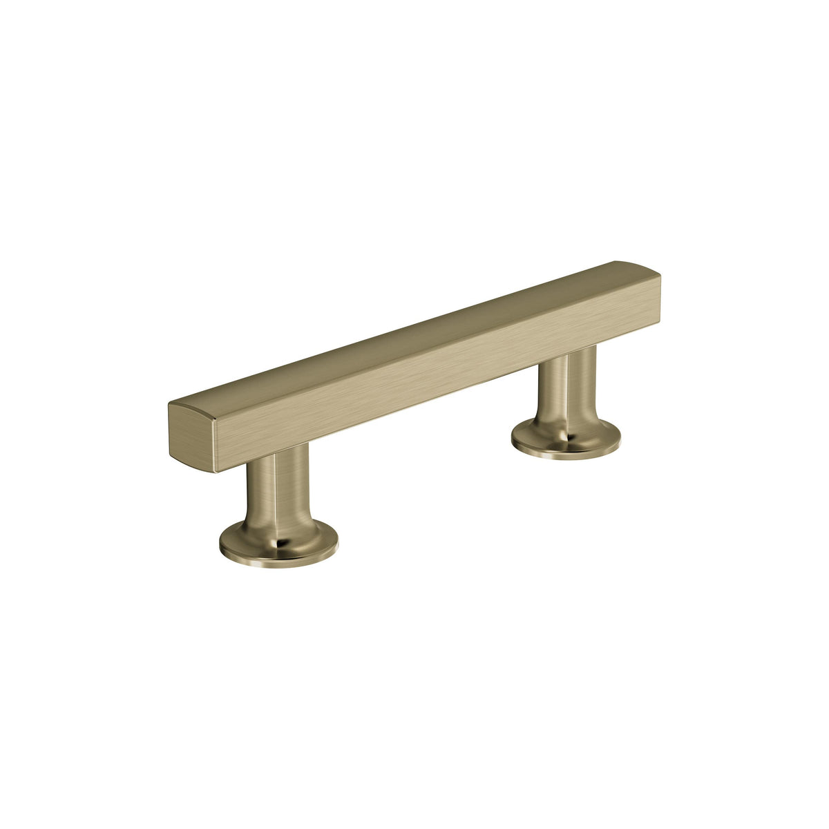 Amerock BP37103BBZ Everett 3 in (76 mm) Center-to-Center Golden Champagne Cabinet Pull Kitchen Cabinet Hardware Furniture Hardware Bathroom Drawer Handle