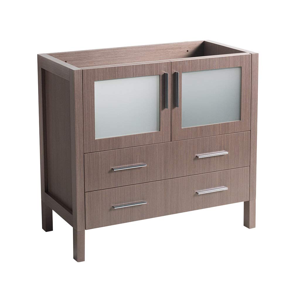 Fresca FCB6236GO Fresca Torino 36" Gray Oak Modern Bathroom Cabinet