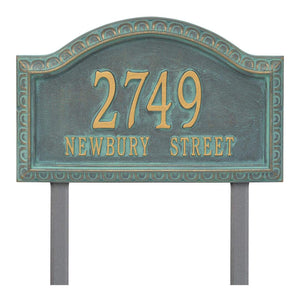 Whitehall 3133BV - Personalized Penhurst Plaque - Grande - lawn- 2 Line