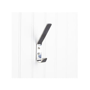 Elements YD35-556PSS 5-9/16" Polished Stainless Steel Modern Double Prong Wall Mounted Hook