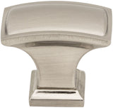 Jeffrey Alexander 435L-SN 1-1/2" Overall Length Satin Nickel Rectangle Annadale Cabinet Knob