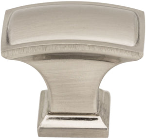 Jeffrey Alexander 435L-DACM 1-1/2" Overall Length Gun Metal Rectangle Annadale Cabinet Knob