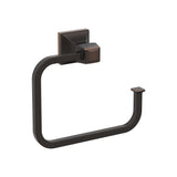 Amerock BH36022ORB Oil Rubbed Bronze Towel Ring 5-3/4 in (146 mm) Length Towel Holder Mulholland Hand Towel Holder for Bathroom Wall Small Kitchen Towel Holder Bath Accessories