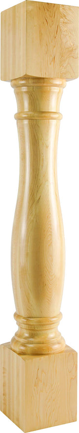 Hardware Resources P14-3.5-HMP 3-1/2" W x 3-1/2" D x 35-1/2" H Hard Maple Doric Post