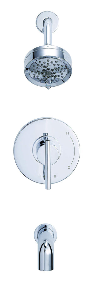 Gerber D511058TC Chrome Parma Tub & Shower Trim Kit, 1.75GPM