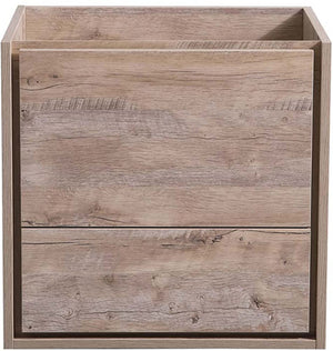 Fresca FCB9224RNW Fresca Catania 24" Rustic Natural Wood Wall Hung Modern Bathroom Cabinet