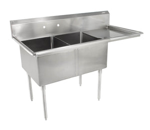 John Boos E2S8-18-12R18 E Series Stainless Steel Sink, 12