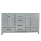 Avanity Modero 60 in. Double Vanity Only in Chilled Gray finish