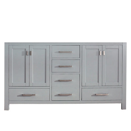 Avanity Modero 60 in. Double Vanity Only in Chilled Gray finish
