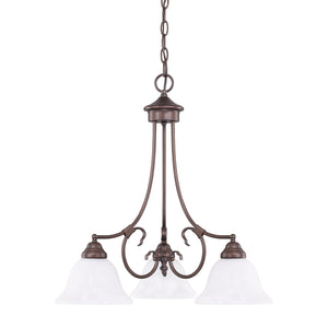 Capital Lighting 3224BZ-220 Hometown 3 Light Chandelier Bronze