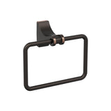 Amerock BH36052ORB Oil Rubbed Bronze Towel Ring 5-1/4 in (133 mm) Length Towel Holder Davenport Hand Towel Holder for Bathroom Wall Small Kitchen Towel Holder Bath Accessories