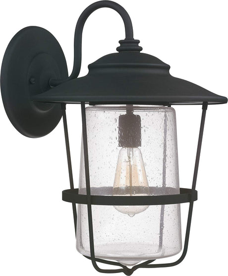 Capital Lighting 9603BK Creekside 1 Light Outdoor Wall Lantern Black