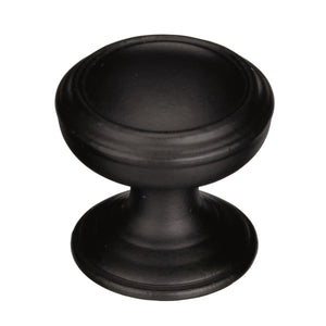 Amerock Cabinet Knob Black Bronze 1-1/4 inch (32 mm) Diameter Revitalize 1 Pack Drawer Knob Cabinet Hardware