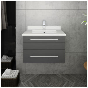 Fresca FCB6124ES-UNS-CWH-U Espresso Wall Bathroom Cabinet