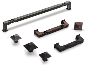 Jeffrey Alexander 602-96BLK 96 mm Center-to-Center Matte Black Rustic Twist Tahoe Cabinet Pull