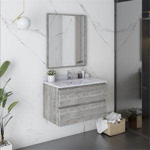 Fresca FCB3130ASH-CWH-U Modern Bathroom Vanity