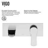 VIGO VGT963 13.88" L -21.25" W -3.13" H Handmade Countertop White Matte Stone Rectangle Vessel Bathroom Sink Set in Matte White Finish with Chrome Single-Handle Wall Mount Faucet and Pop Up Drain