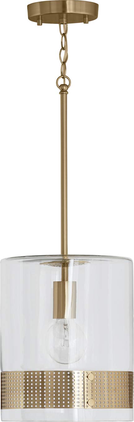 Capital Lighting 335911PB Marion 1 Light Pendant Polished Brass