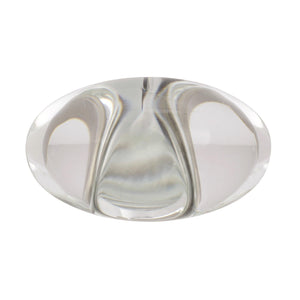 Amerock Cabinet Knob Clear/Satin Nickel 1-3/4 inch (44 mm) Length Glacio 1 Pack Drawer Knob Cabinet Hardware