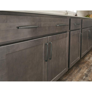 Jeffrey Alexander 1092-12MB 12" Center-to-Center Matte Black Square Milan 1 Appliance Handle
