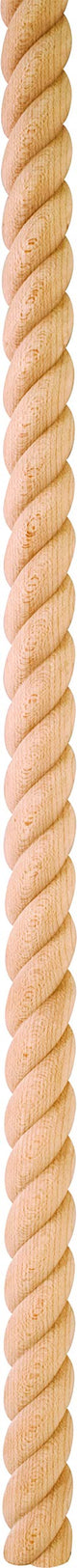 Hardware Resources RC2CH 5/8" D x 2-3/4" H Cherry Rope Crown Moulding