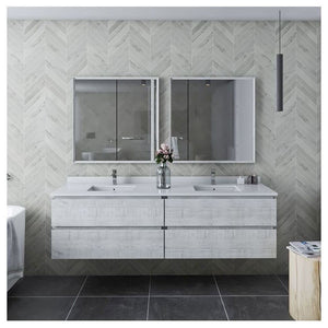 Fresca FCB31-3636ACA-CWH-U Double Sink Cabinet with Sinks