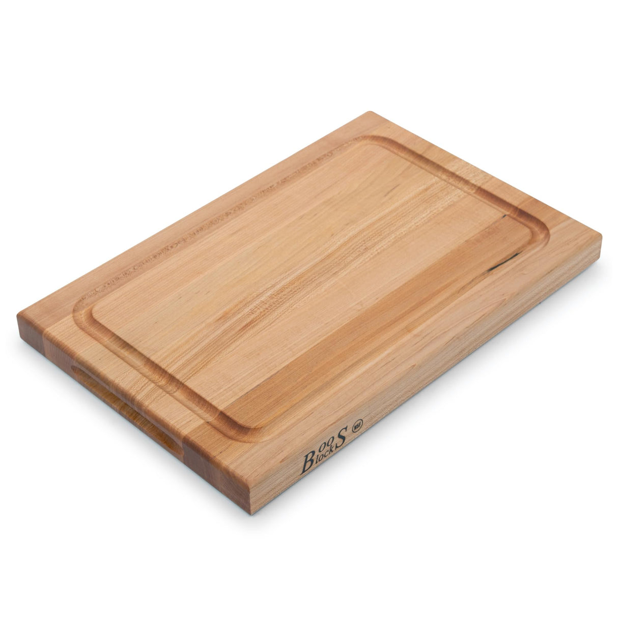 John Boos CB1054-1M2418150 Maple Wood Cutting Board for Kitchen Prep, 24 x 18 Inches, 1.5 Inches Thick Edge Grain Reversible Charcuterie Block with Juice Groove 24X18X1.5 MPL-EDGE GR-REV-