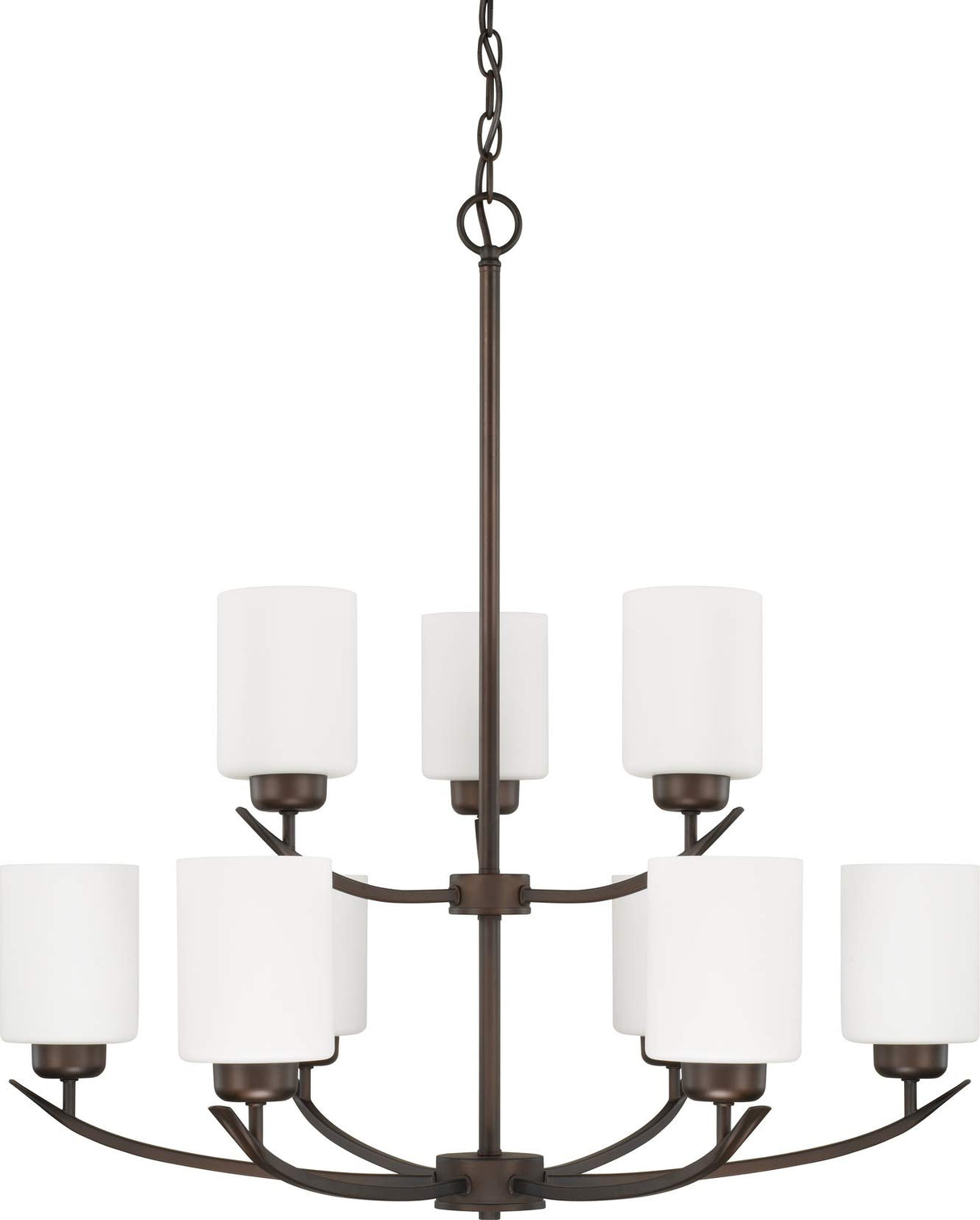 Capital Lighting 415291BZ-338 Dixon 9 Light Chandelier Bronze