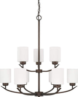 Capital Lighting 415291BZ-338 Dixon 9 Light Chandelier Bronze