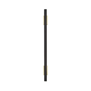 Amerock Cabinet Pull Brushed Gold/Matte Black 6-5/16 inch (160 mm) Center to Center Urbanite 1 Pack Drawer Pull Drawer Handle Cabinet Hardware