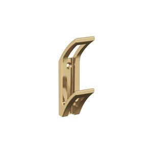 Amerock H37010CZ Avid Double Prong Decorative Wall Hook Champagne Bronze Hook for Coats, Hats, Backpacks, Bags Hooks for Bathroom, Bedroom, Closet, Entryway, Laundry Room, Office
