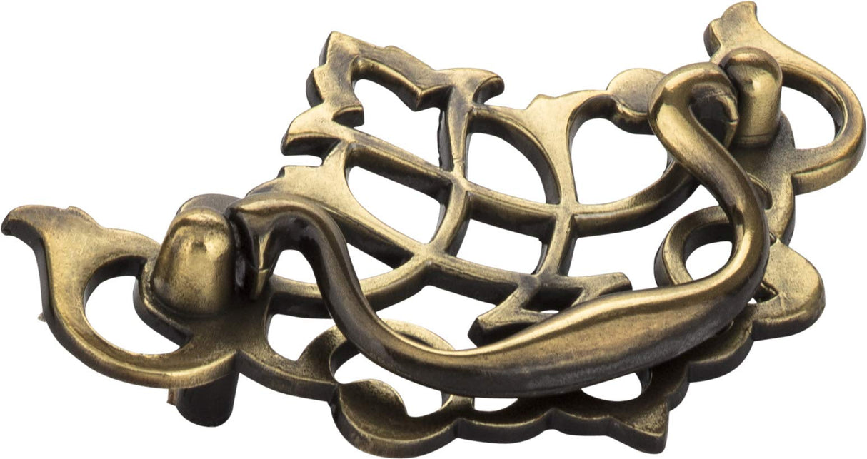 Elements WP150-AB 3" Center-to-Center Brushed Antique Brass Baroque Kingsport Cabinet Drop Pull
