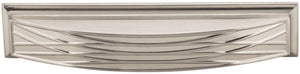 Jeffrey Alexander 536-128SN 128 mm Center-to-Center Satin Nickel Square Geometric Pattern Aberdeen Cabinet Cup Pull