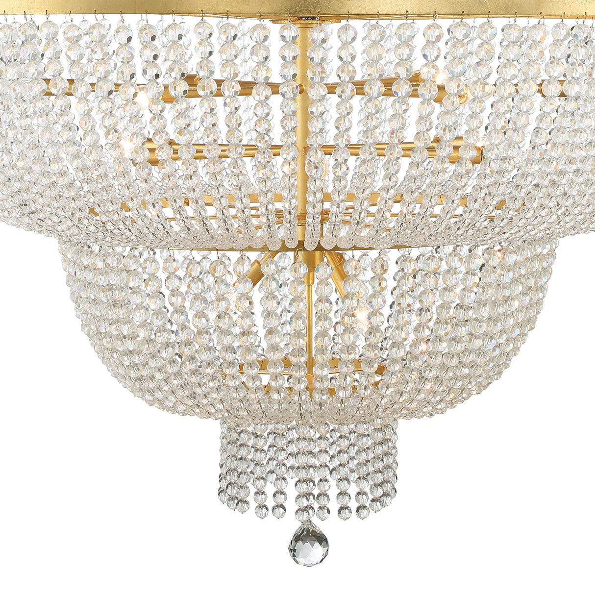 Rylee 15 Light Antique Gold Chandelier 614-GA