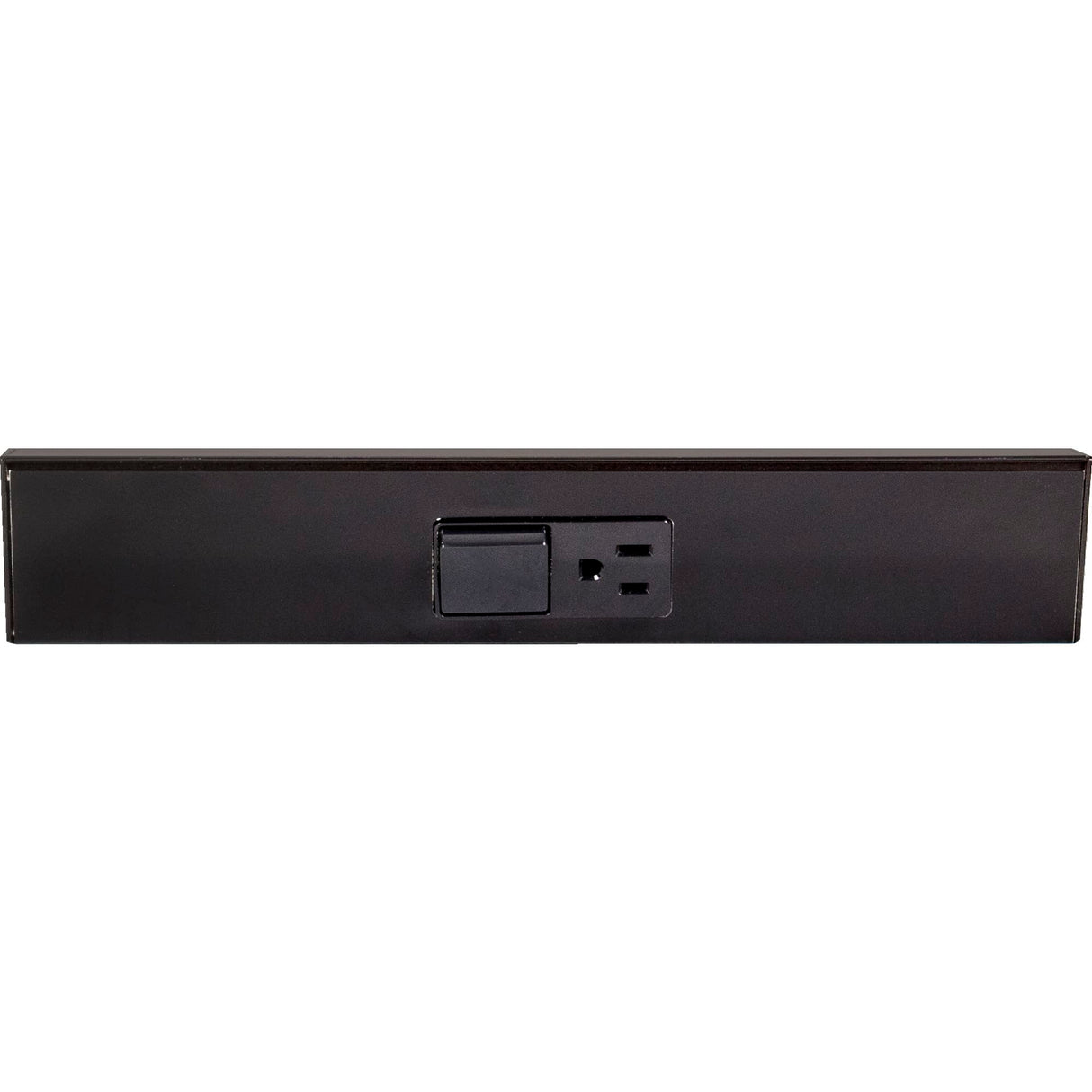 Task Lighting TRS12-1B-BK 12" TR Switch Series Angle Power Strip, Single Switch, Black Finish, Black Switch and Receptacles