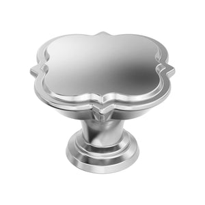 Amerock Cabinet Knob |Polished Chrome 1-3/4 in (44 mm) Diameter Drawer Knob Grace Revitalize Kitchen and Bath Hardware Furniture Hardware