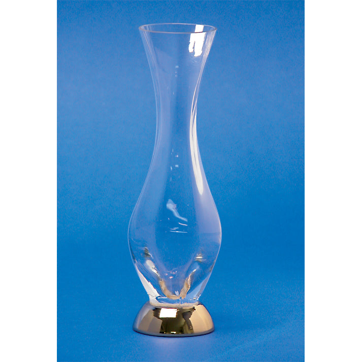 Tall Clear Crystal Glass Bathroom Vase