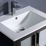 Fresca FVN6224ES-UNS Fresca Torino 24" Espresso Modern Bathroom Vanity w/ Integrated Sink