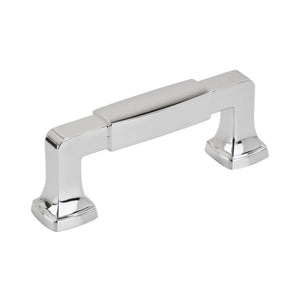Amerock Cabinet Pull Polished Chrome 3 inch (76 mm) Center to Center Stature 1 Pack Drawer Pull Drawer Handle Cabinet Hardware
