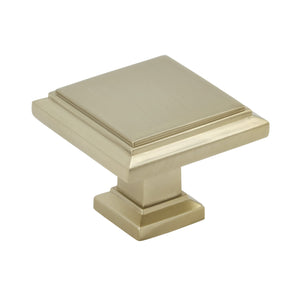Amerock Cabinet Knob Golden Champagne 1-1/4 inch (32 mm) Length Appoint 1 Pack Drawer Knob Cabinet Hardware