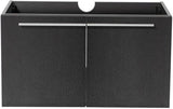 Fresca FCB8090BW Fresca Vista 36" Black Modern Bathroom Cabinet