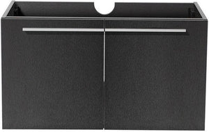 Fresca FCB8090BW Fresca Vista 36" Black Modern Bathroom Cabinet