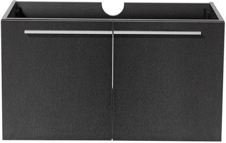 Fresca FCB8090BW Fresca Vista 36" Black Modern Bathroom Cabinet