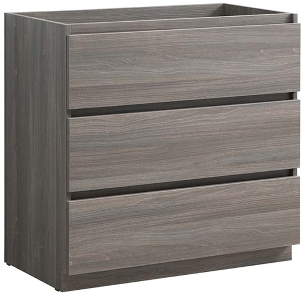 Fresca FCB9336MGO Fresca Lazzaro 36" Gray Wood Free Standing Modern Bathroom Cabinet