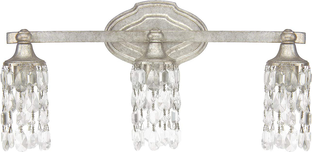Capital Lighting 8523AS-CR Blakely 3 Light Vanity Antique Silver