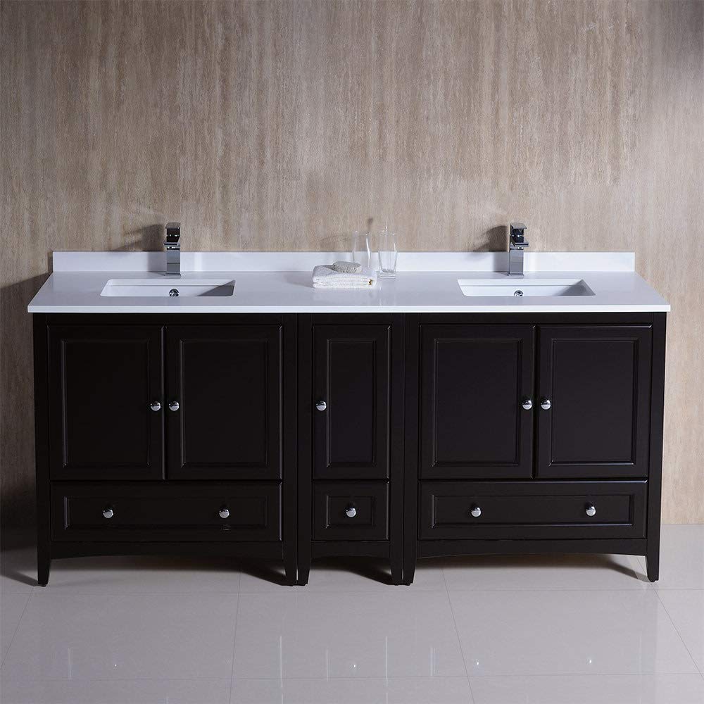 Fresca FCB20-301230AW-CWH-U Double Sink Cabinets with Sinks